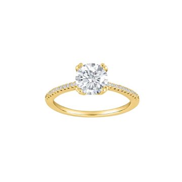 Forgyldt Sølv Ring ELLENOR A 7mm str. 58